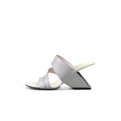 Wave Strap Heel-Less Mules-6