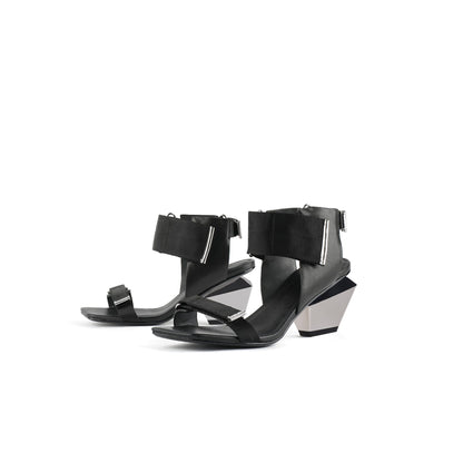 Wave Strap Slip-On Sandals-4