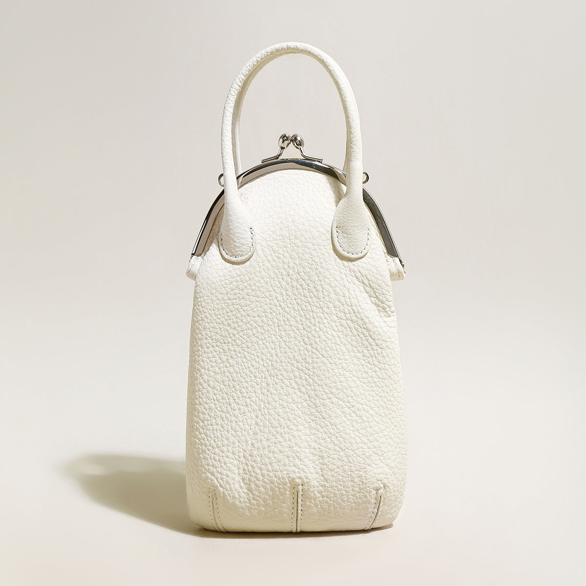 Whimsical Gourd Leather Ball Clasp Top Handle Bag-5