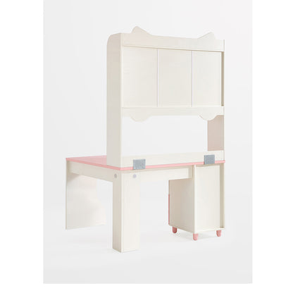 Whimsical Kitty Cat Tall Bookcase and Pink Study Table-1